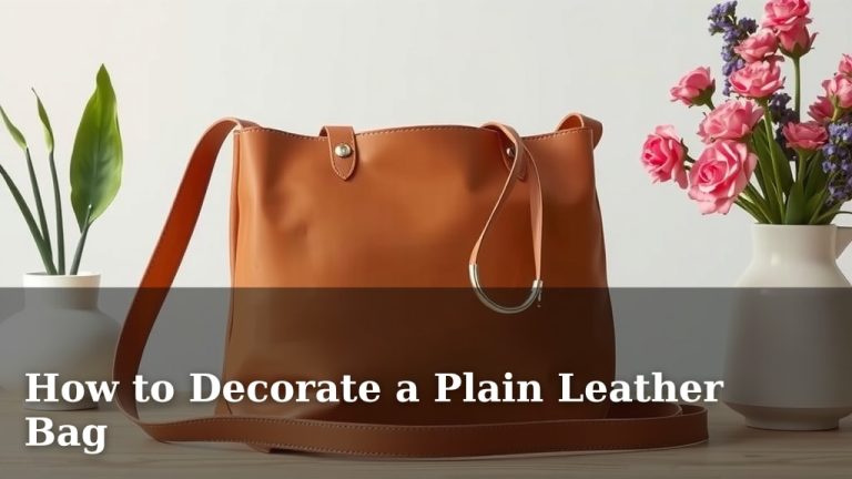 How to Decorate a Plain Leather Bag
