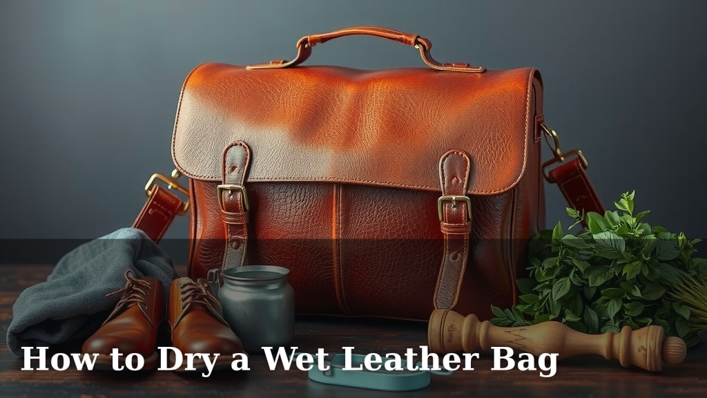 How to Dry a Wet Leather Bag