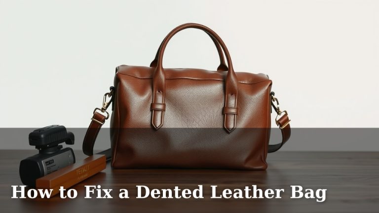 How to Fix a Dented Leather Bag