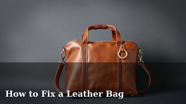 How to Fix a Leather Bag
