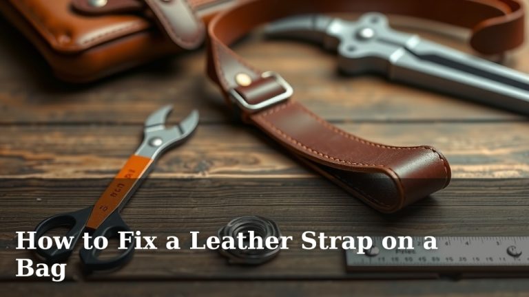 How to Fix a Leather Strap on a Bag