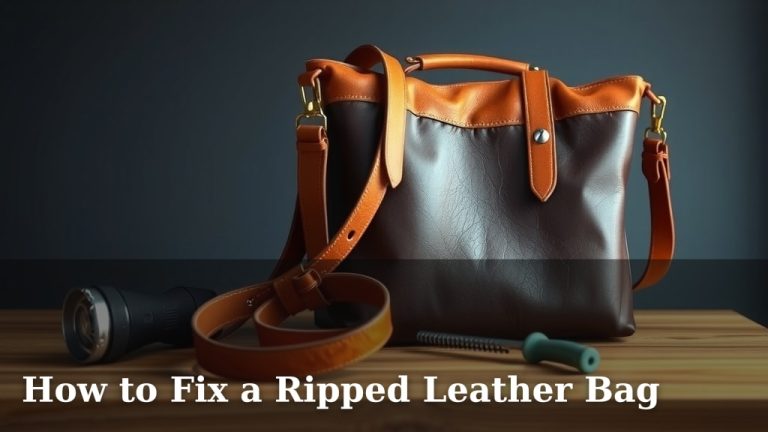 How to Fix a Ripped Leather Bag
