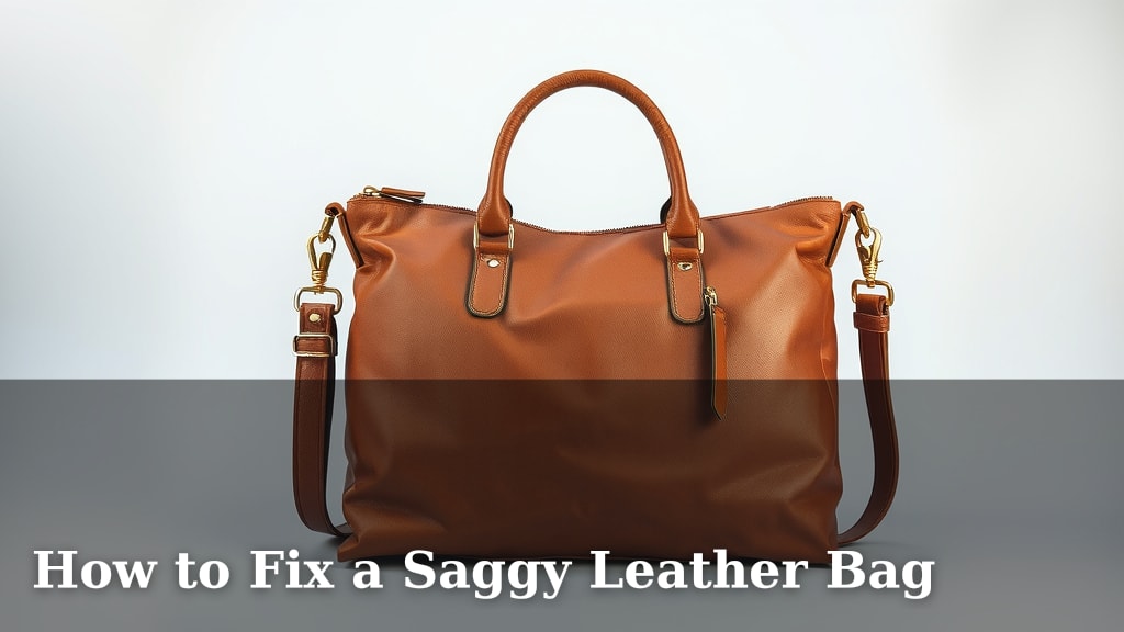 How to Fix a Saggy Leather Bag