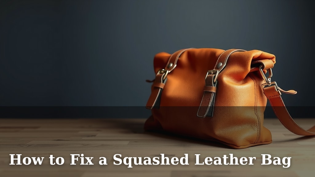 How to Fix a Squashed Leather Bag
