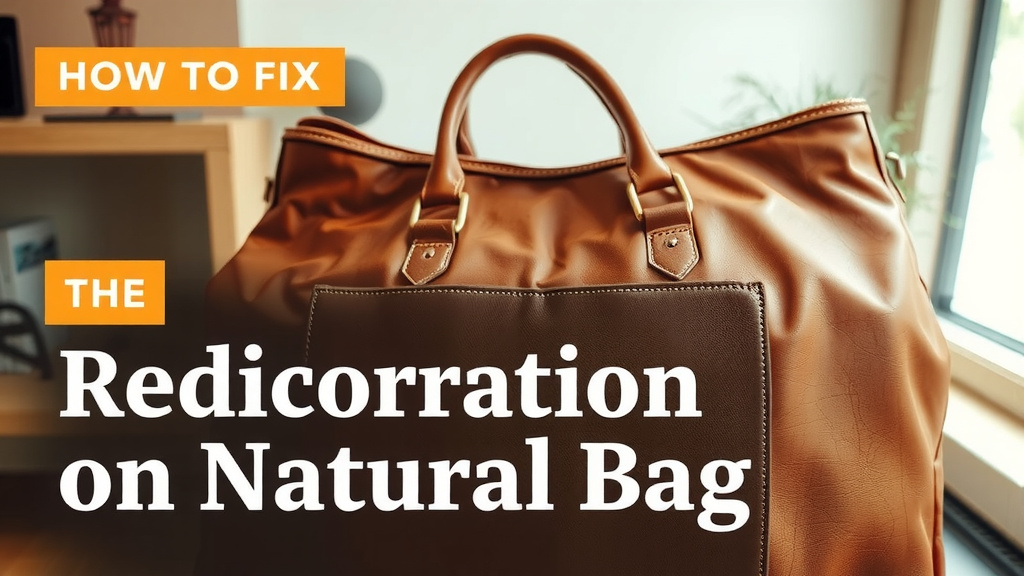 Restoring Your Leather Bag's Natural Hue