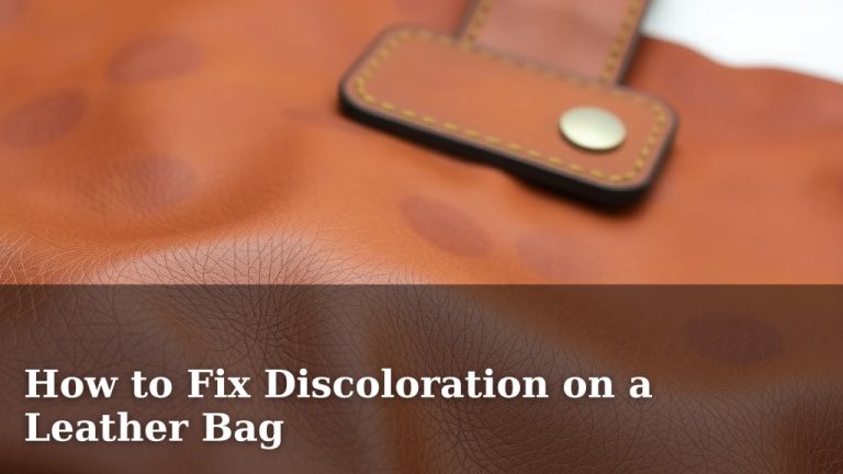 How to Fix Discoloration on a Leather Bag