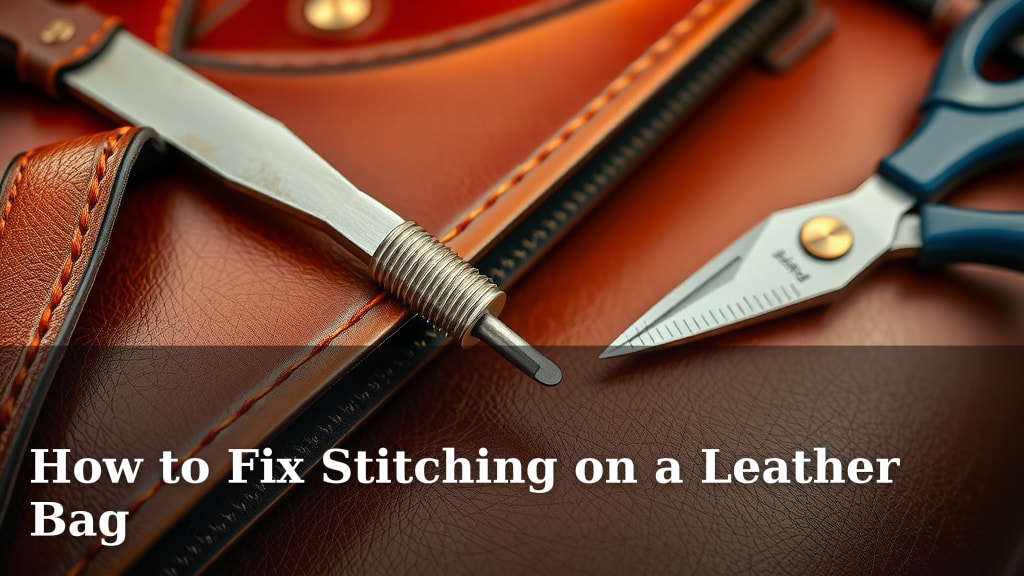 How to Fix Stitching on a Leather Bag