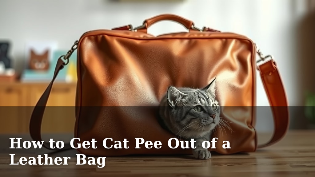 How to Get Cat Pee Out of a Leather Bag