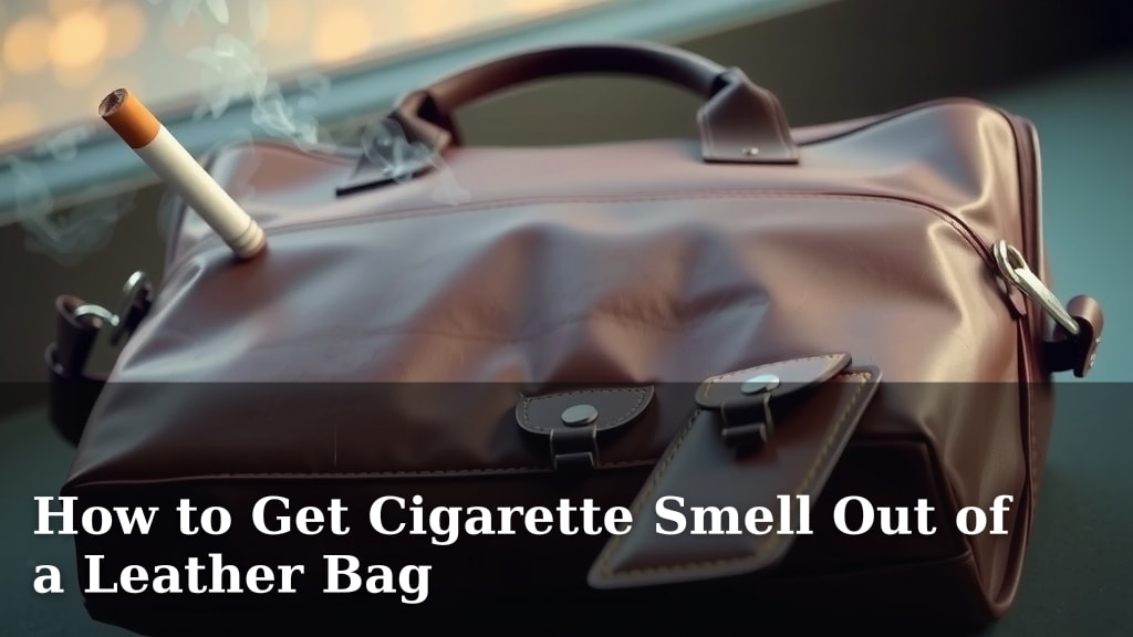 How to Get Cigarette Smell Out of a Leather Bag