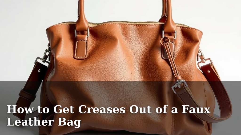 How to Get Creases Out of a Faux Leather Bag