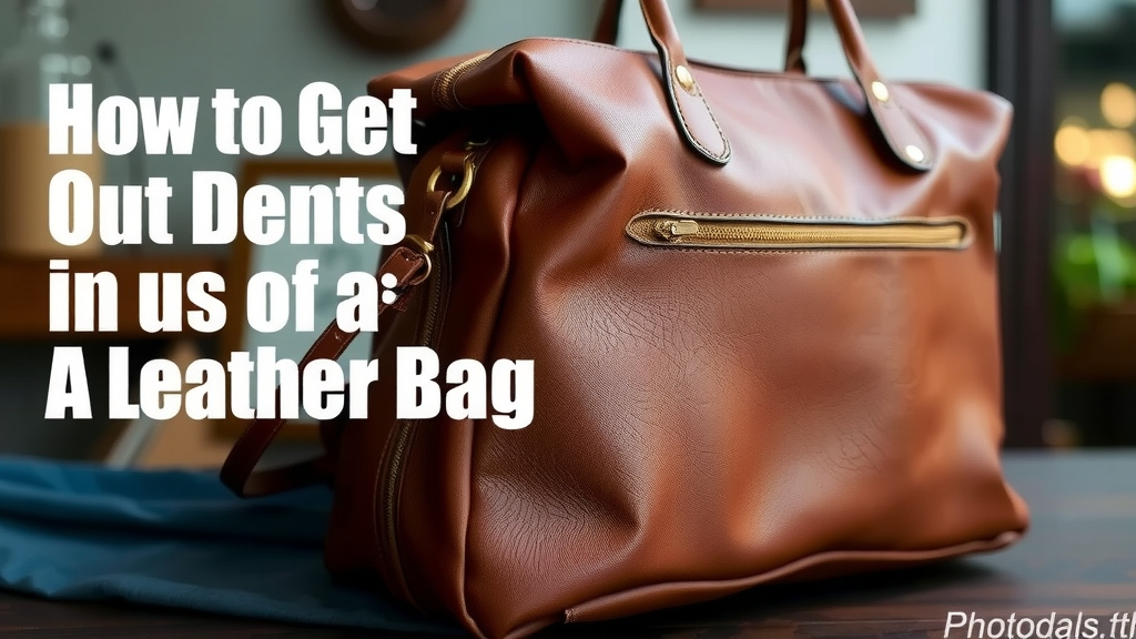 Smoothing Out Dents in Your Leather Bag