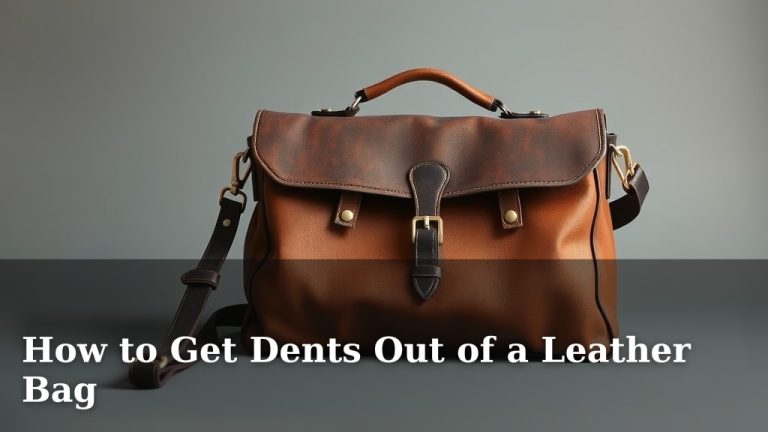 How to Get Dents Out of a Leather Bag