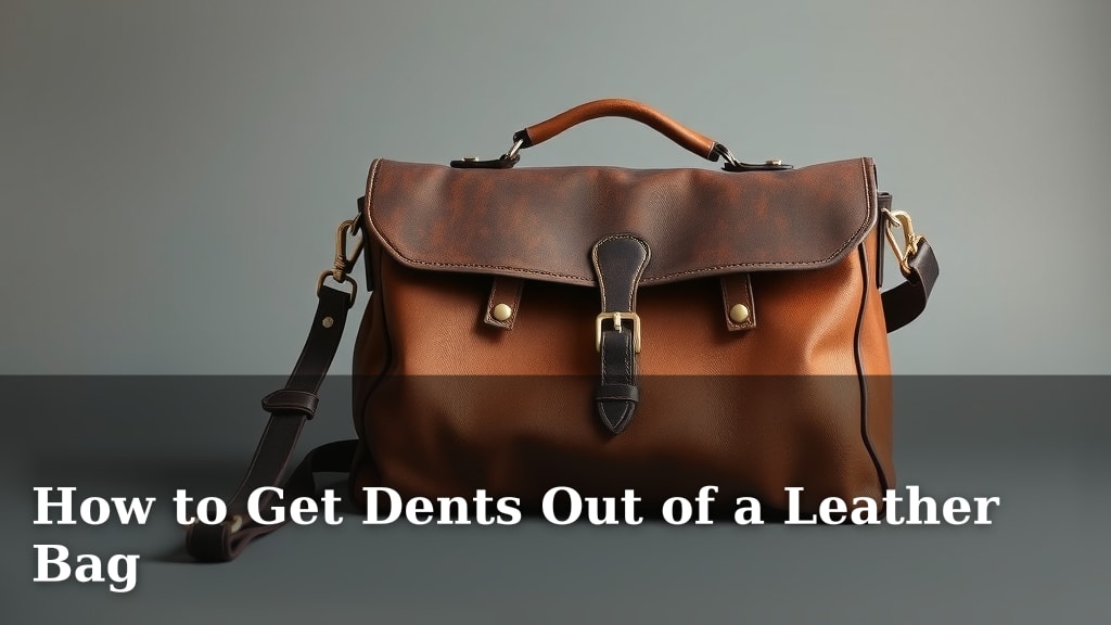 How to Get Dents Out of a Leather Bag