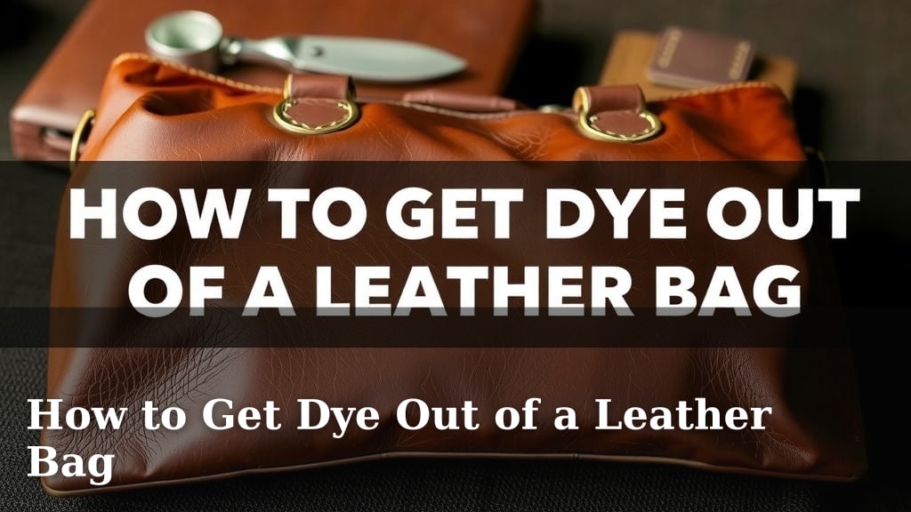 How to Get Dye Out of a Leather Bag