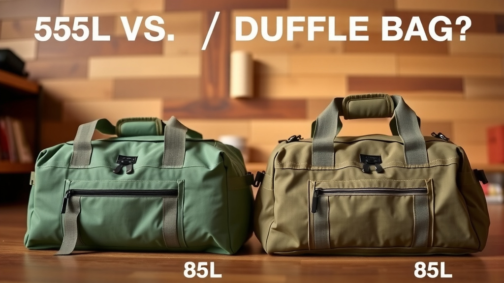 Comparing Duffle Bag Sizes: 65L vs. 85L