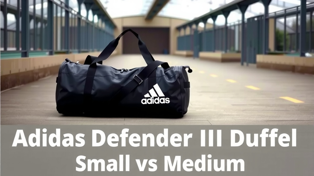Choosing Your Ideal Adidas Defender III Duffel Bag Size