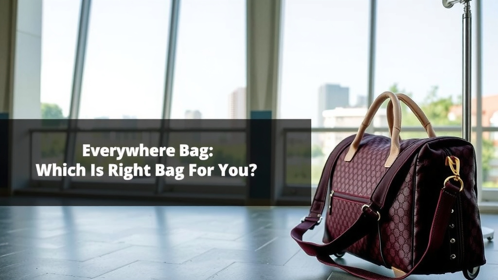 Choosing Your Perfect Travel Companion: Everywhere Bag vs. Weekender