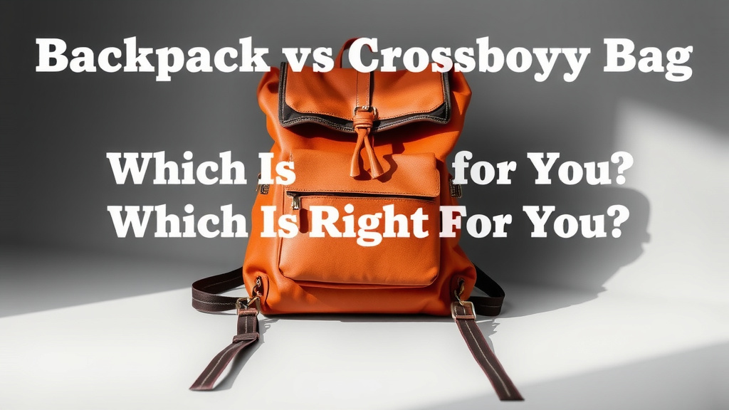Backpack vs Crossbody Bag Which Is Right for You