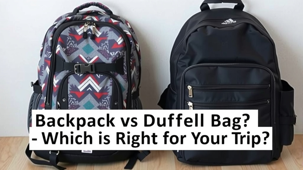 Backpack vs. Duffel Bag: Which Carryall Wins for Your Trip?
