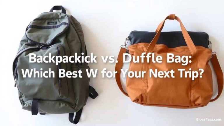 Backpack vs Duffle Bag: Which is Best for Your Next Trip