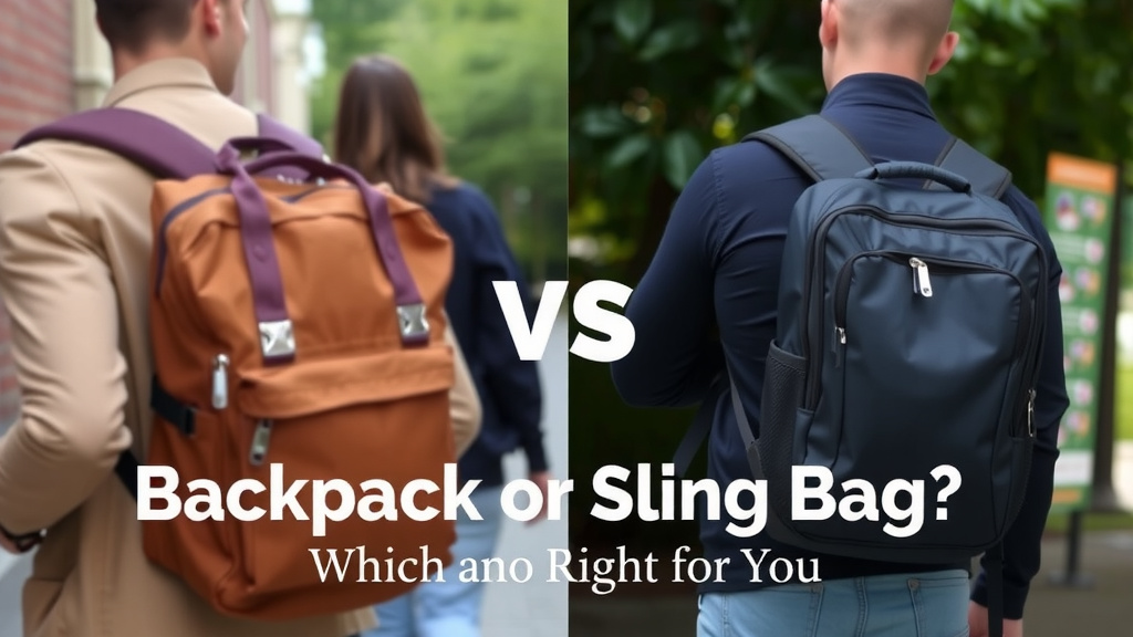 Choosing the Right Carry-All: Backpack or Sling?