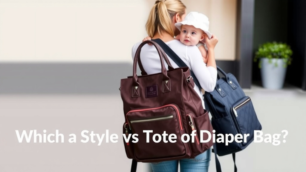Backpack vs. Tote Diaper Bags: Which Style is Right for You?