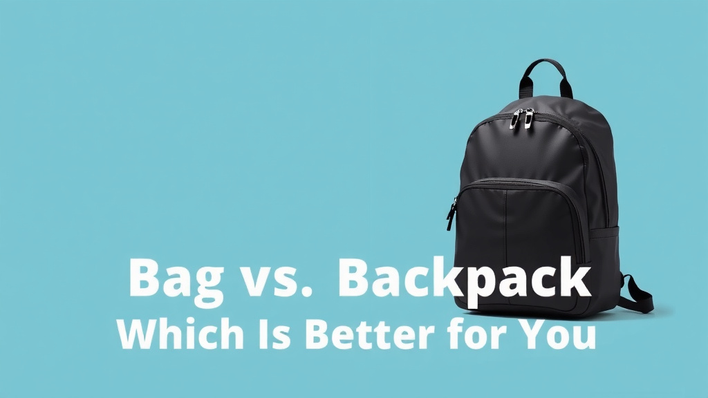 Bag vs Backpack Which Is Better for You