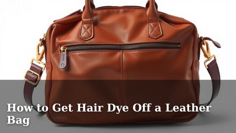How to Get Hair Dye Off a Leather Bag