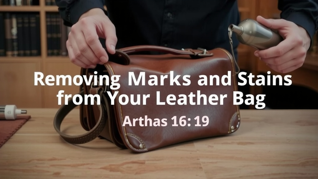 Removing Marks and Stains from Your Leather Bag
