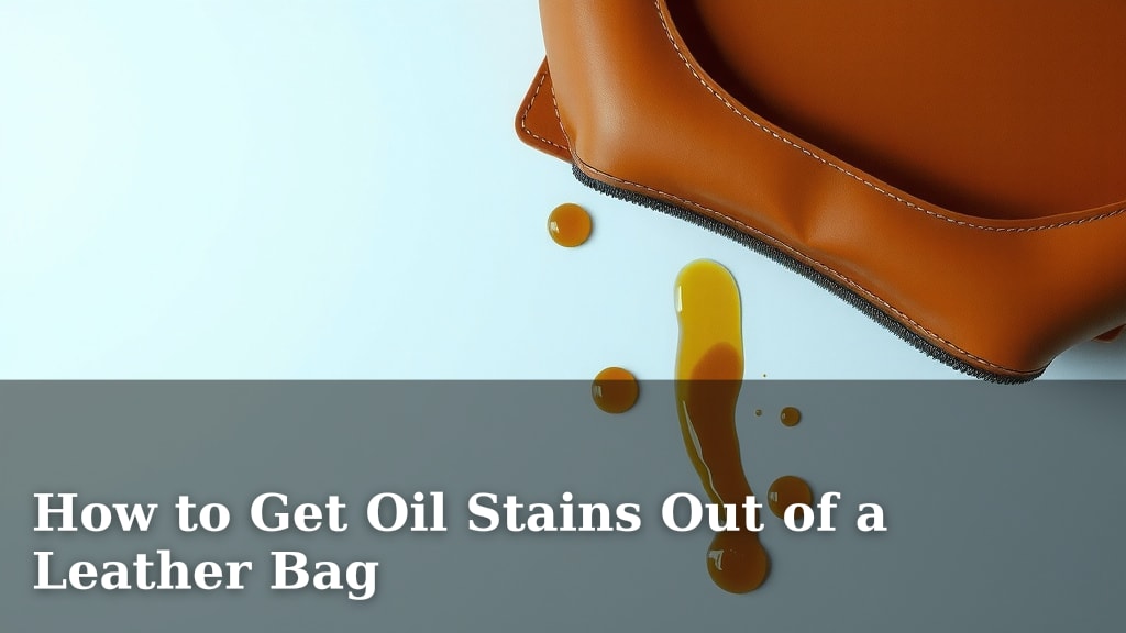 How to Get Oil Stains Out of a Leather Bag