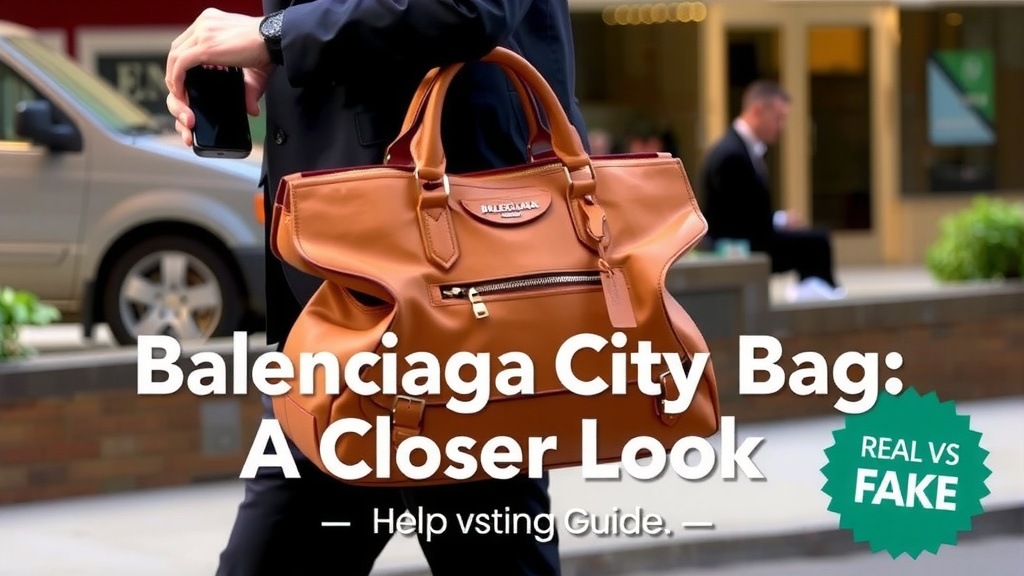 Spotting a Genuine Balenciaga City Bag: A Closer Look