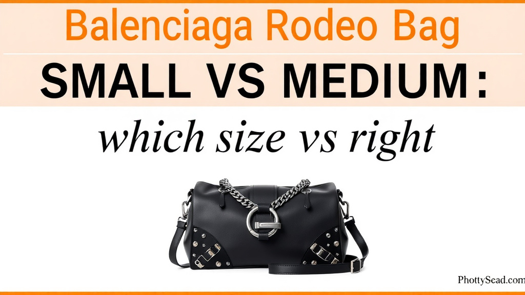 Balenciaga Rodeo Bag Small vs Medium: Which Size Is Right