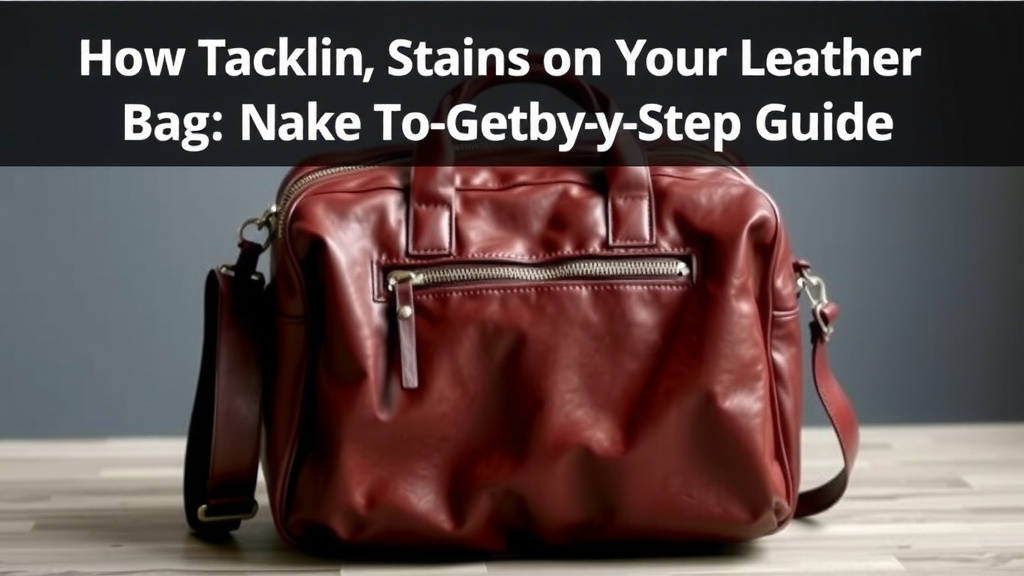 Tackling Stains on Your Leather Bag: A Step-by-Step Guide