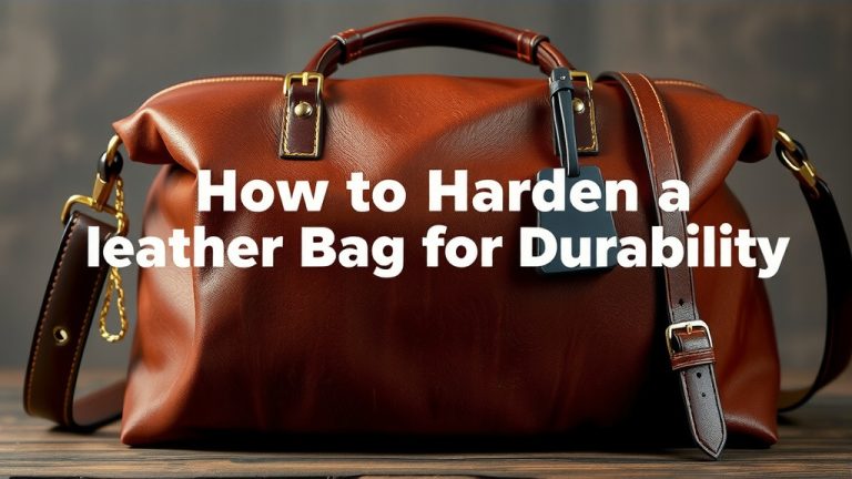 How to Harden a Leather Bag for Durability