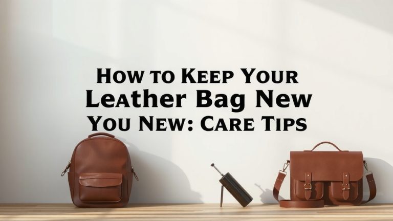 Keep Your Leather Bag Looking New: Care Tips