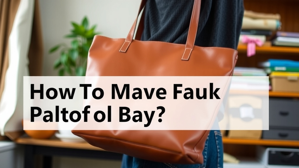 Crafting Your Own Faux Leather Tote Bag