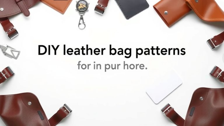 DIY Leather Bag Patterns: Your Step-by-Step Guide