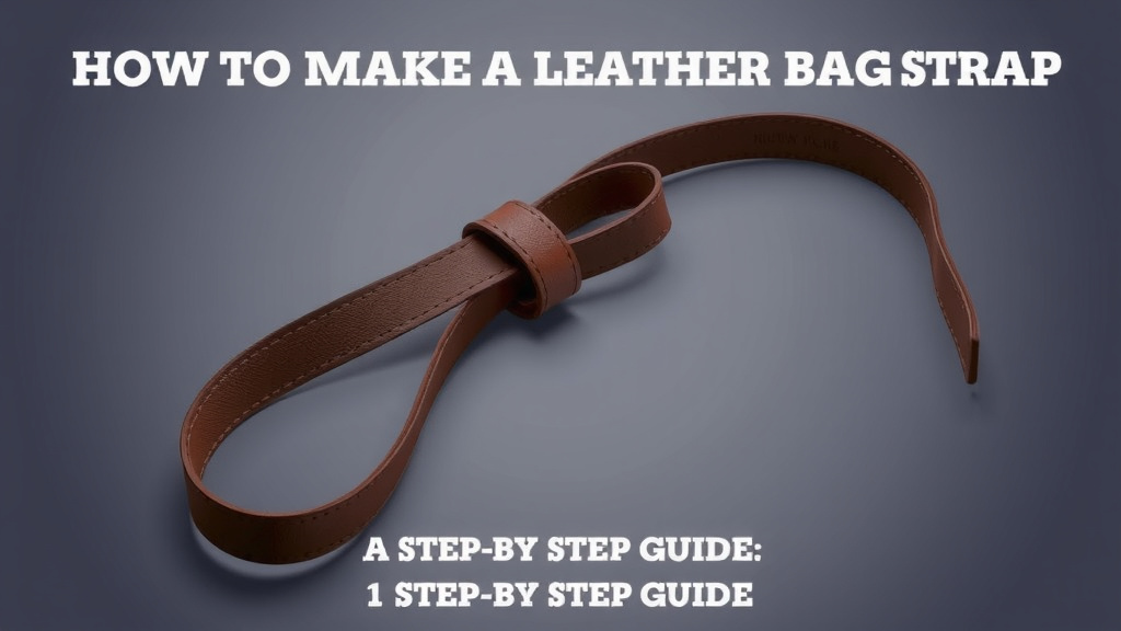 How to Make a Leather Bag Strap: A Step-by-Step Guide