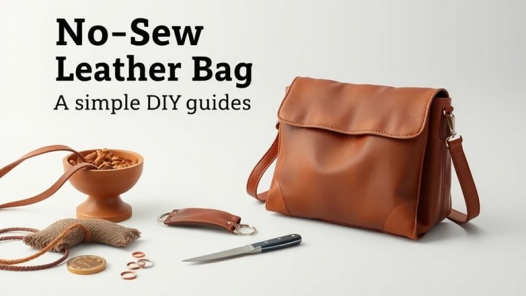No-Sew Leather Bag: A Simple DIY Guide