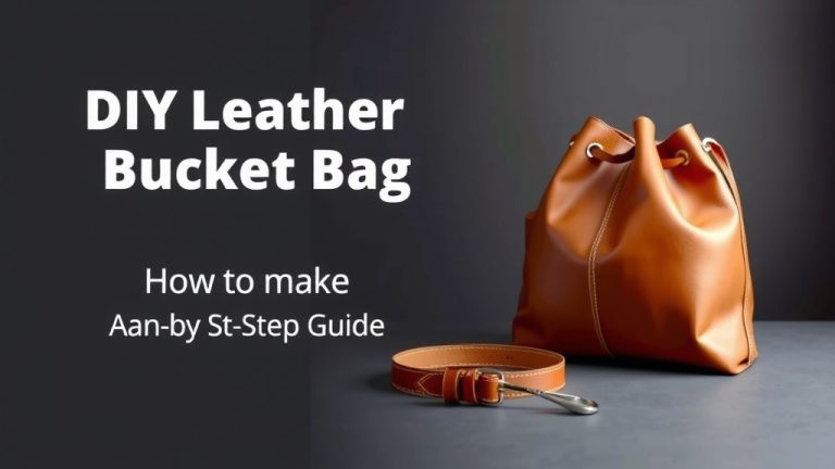 DIY Leather Bucket Bag: A Step-by-Step Guide