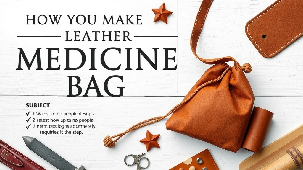 Craft Your Own Leather Medicine Bag Step-by-Step